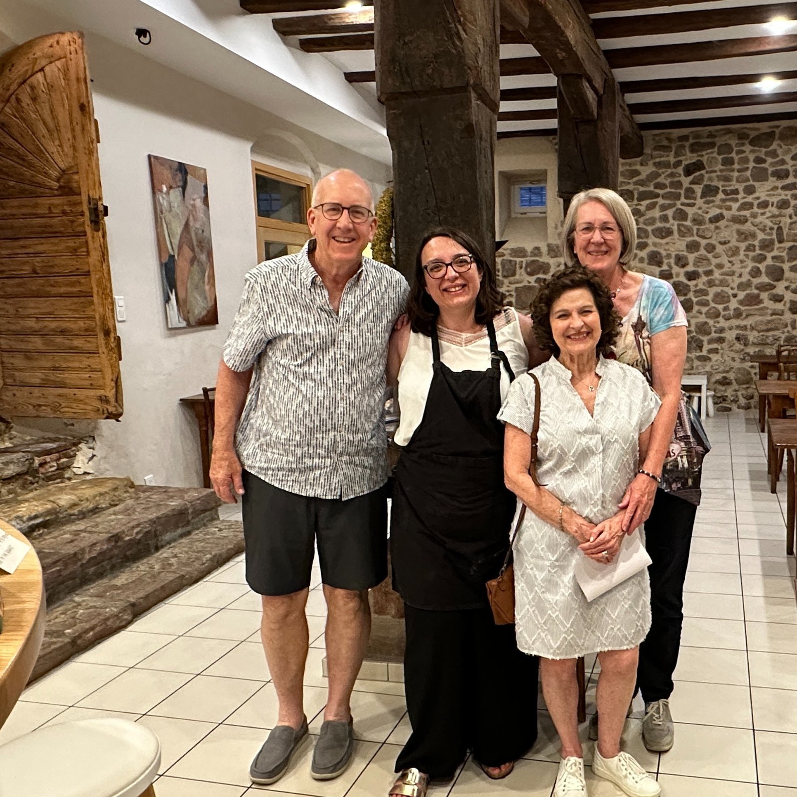 Participants d’un cours de cuisine alsacien privatif à Colmar